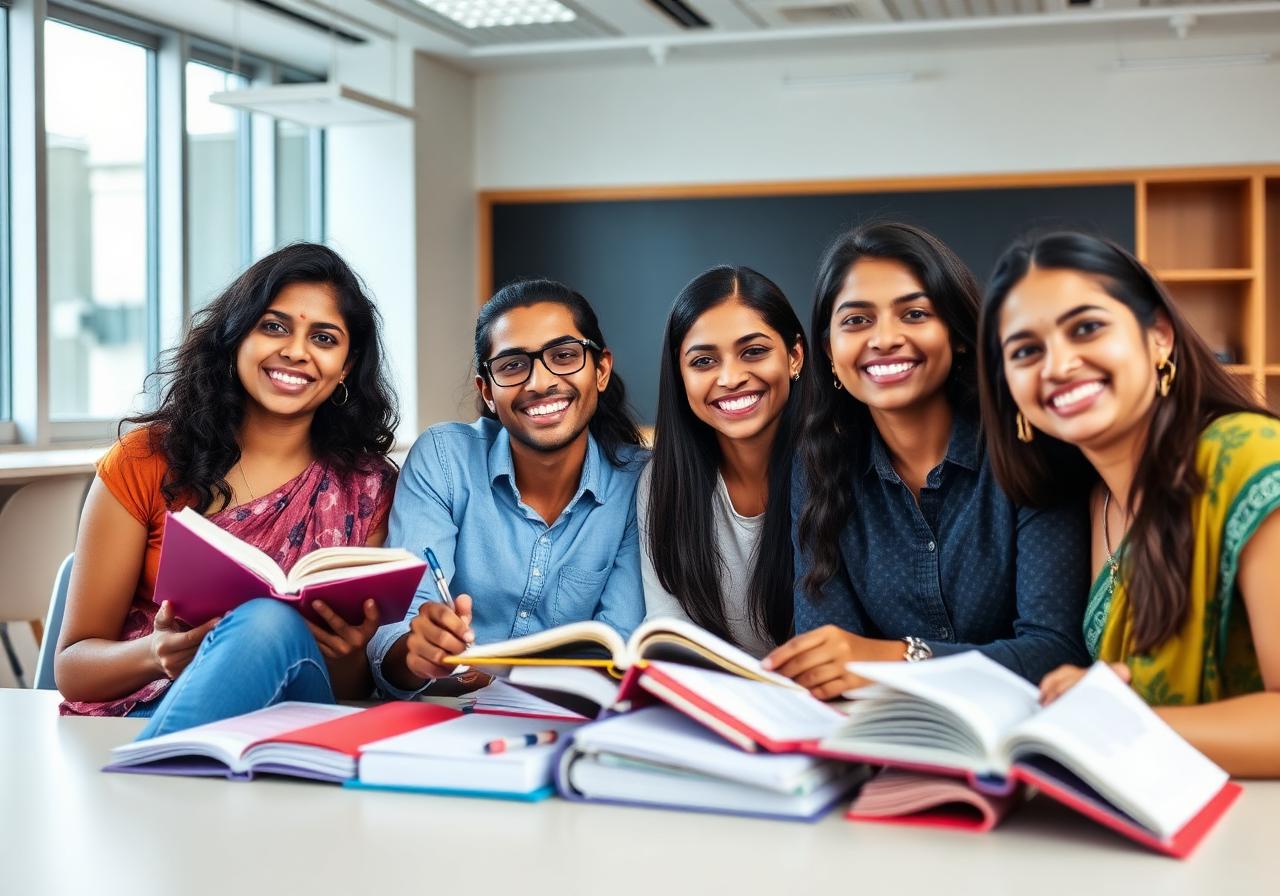 Students learning French at our Jalandhar institute